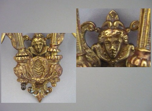 APPLIQUE ancienne en Bronze - La Renomm&eacute;e ...