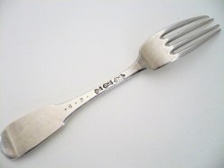 FOURCHETTE Argent XVIIIe-Fermiers G&eacute;n&eacute;raux
