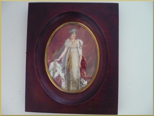 Jos&eacute;phine de Beauharnais -IMPERATRICE-Miniature-Fin XIX-D&eacute;b.XX
