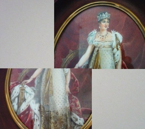 Jos&eacute;phine de Beauharnais -IMPERATRICE-Miniature-Fin XIX-D&eacute;b.XX