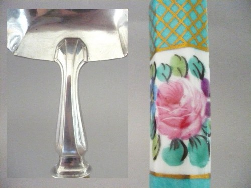 LOUCHE &agrave; CREME - Manche en Porcelaine - Vers 1930 ...