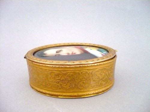 BO&Icirc;TE ancienne en Bronze - NAPOLEON BONAPARTE- Peinture sur Porcelaine ...