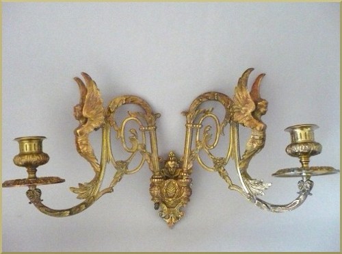 APPLIQUE ancienne en Bronze - La Renomm&eacute;e ...