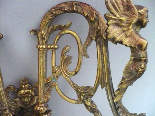 APPLIQUE ancienne en Bronze - La Renomm&eacute;e ...
