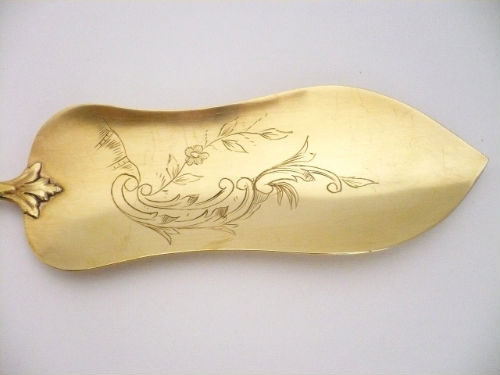 PELLE &agrave; DESSERT Art Nouveau-Manche Argent