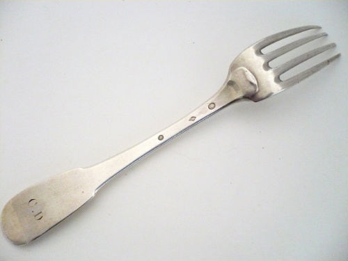 FOURCHETTE Argent-Poin&ccedil;on Coq-D&eacute;but XIXe